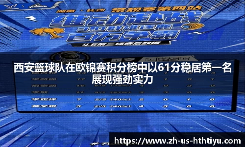 西安篮球队在欧锦赛积分榜中以61分稳居第一名展现强劲实力